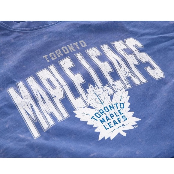 Calhoun NHL Surf & Skate Women's Oversized Drop Shoulder Acid Wash Cropped XL/L - Picture 4 of 13